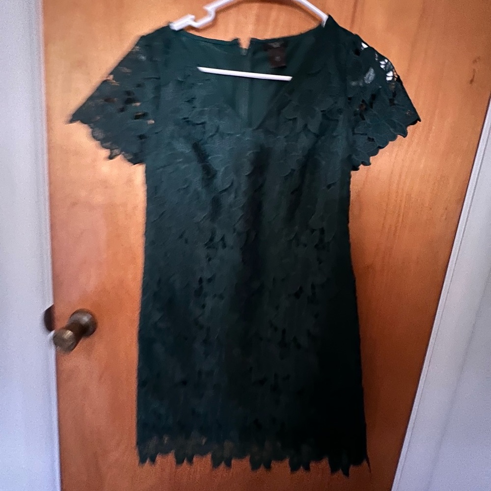 Green lace 00p Ann Taylor dress